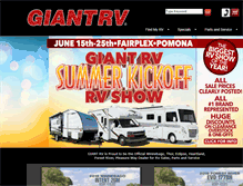 Tablet Screenshot of giantrv.com